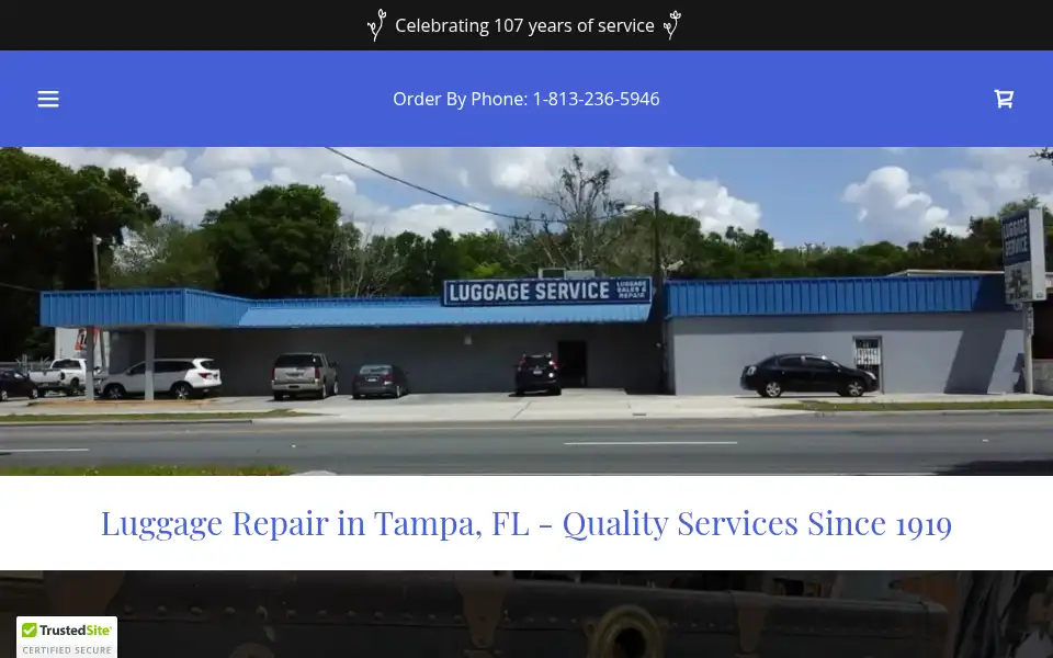 Screenshot of luggageservice.com