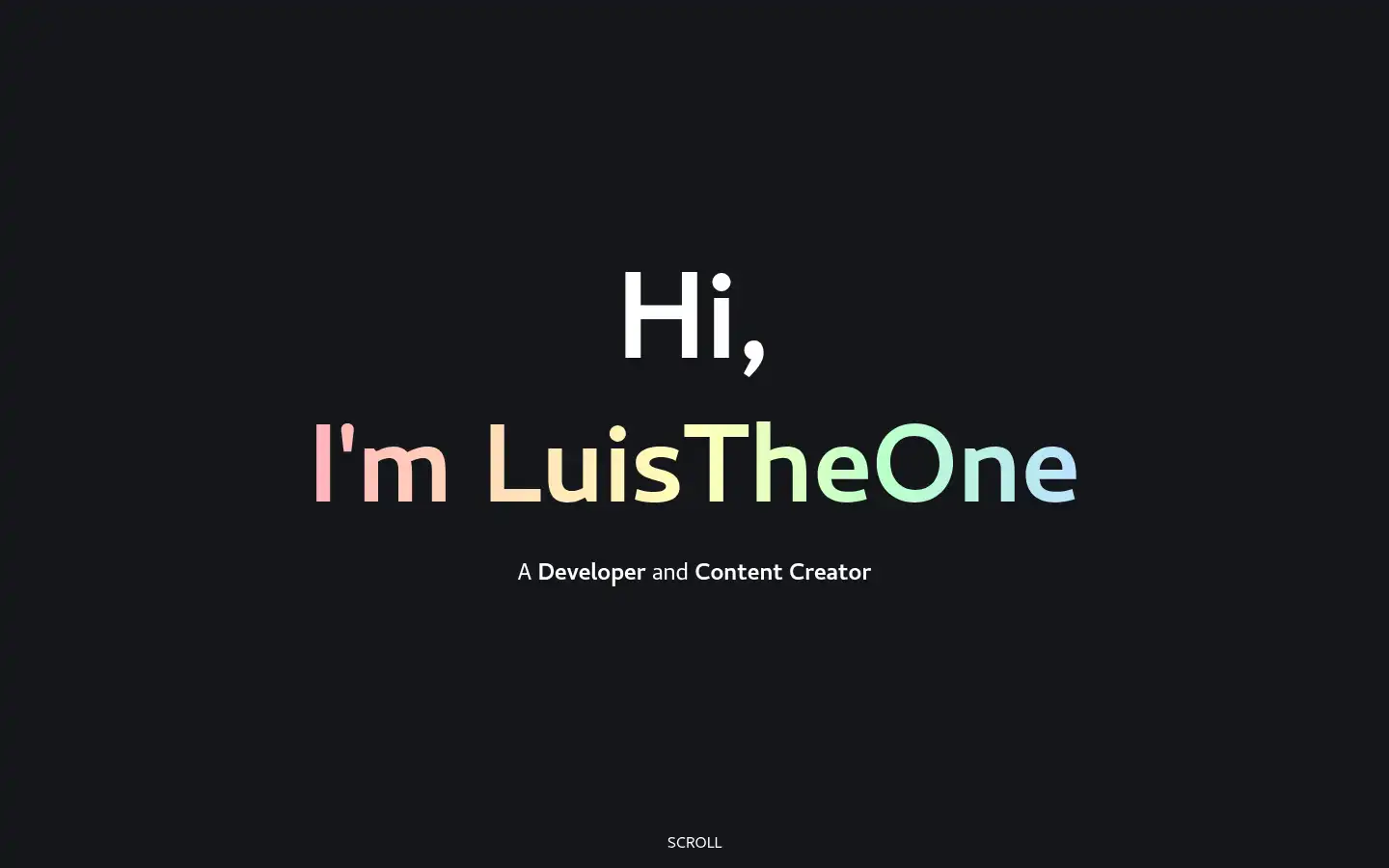 Screenshot of luistheone.net