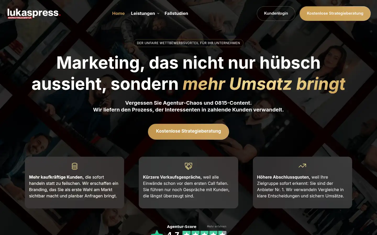 Screenshot of lukaspress.de