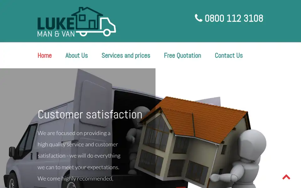 Screenshot of lukemanvan.co.uk