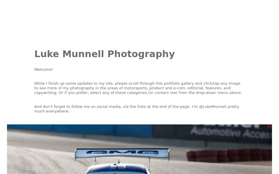 Screenshot of lukemunnell.com