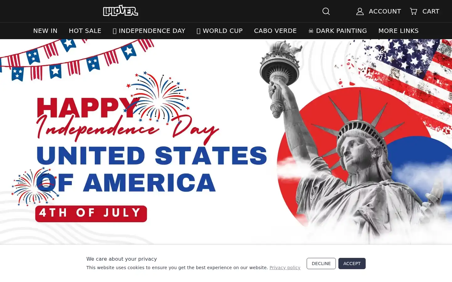 Screenshot of lulover.com