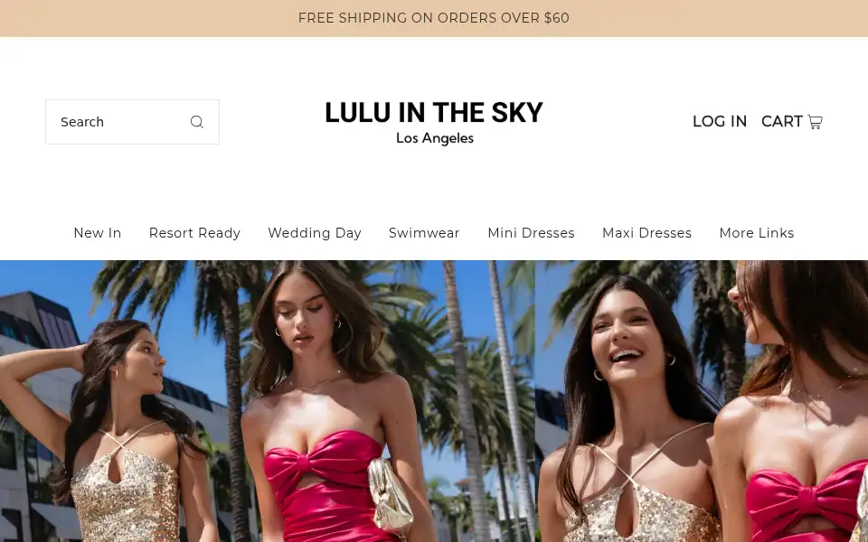 Screenshot of luluinthesky.com