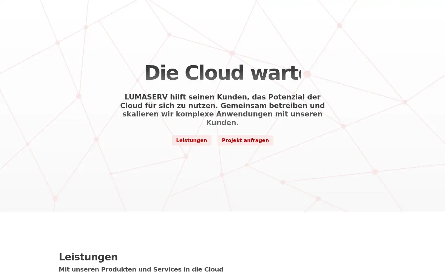 Screenshot of lumaserv.com