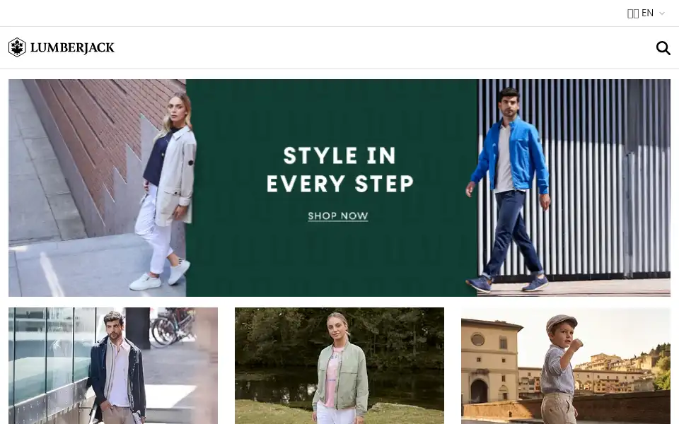 Screenshot of lumberjack.com