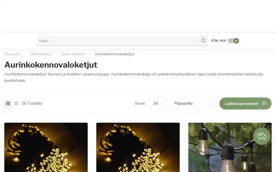 Screenshot of lumenxl.fi