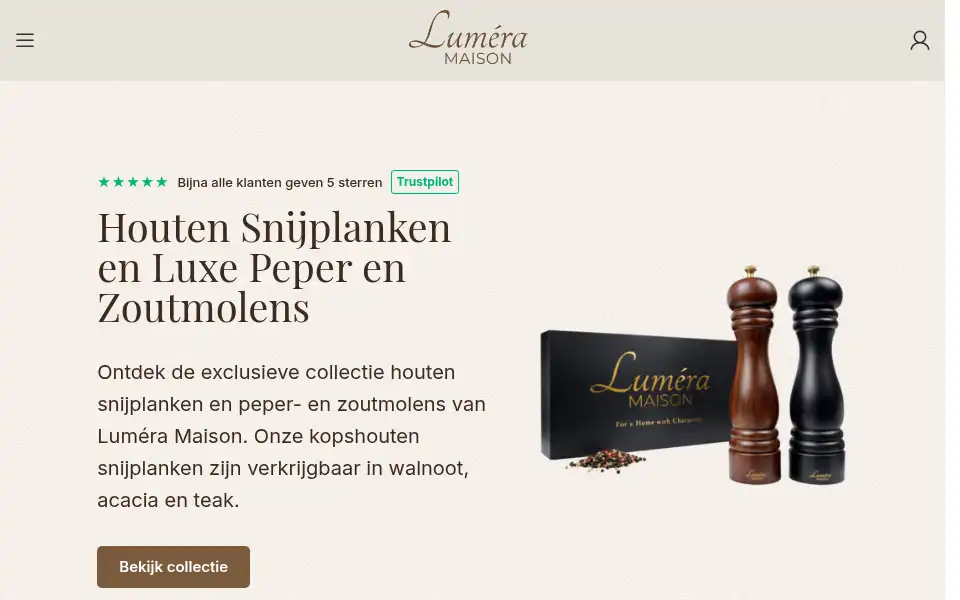 Screenshot of lumeramaison.com
