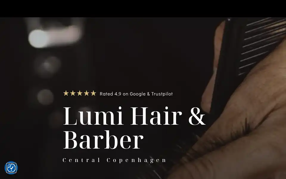 Screenshot of lumihair.dk