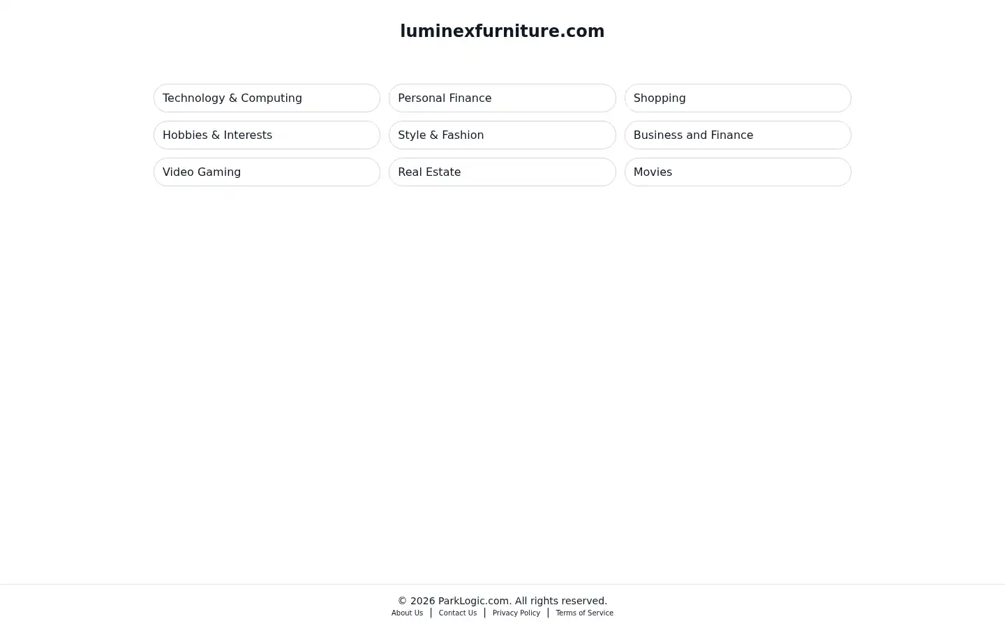 Screenshot of luminexfurniture.com