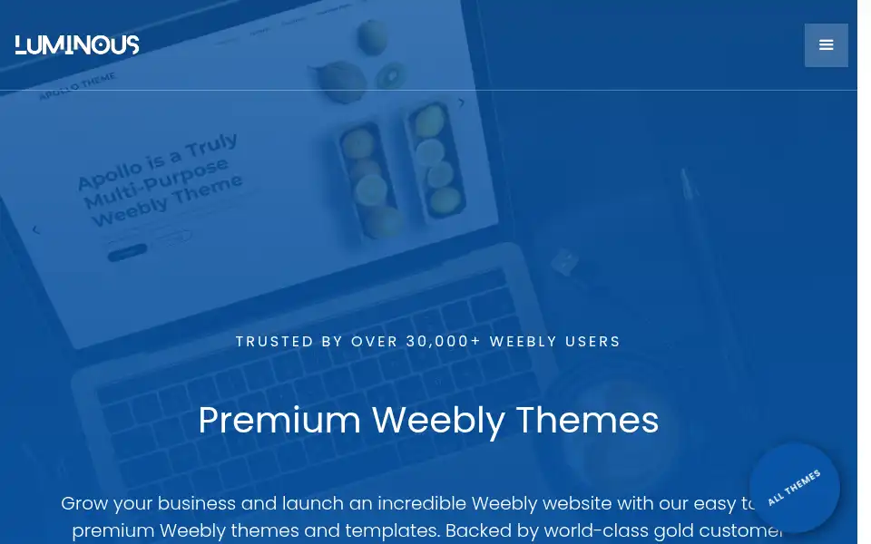 Screenshot of luminousthemes.com