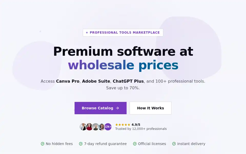 Screenshot of lumintools.com