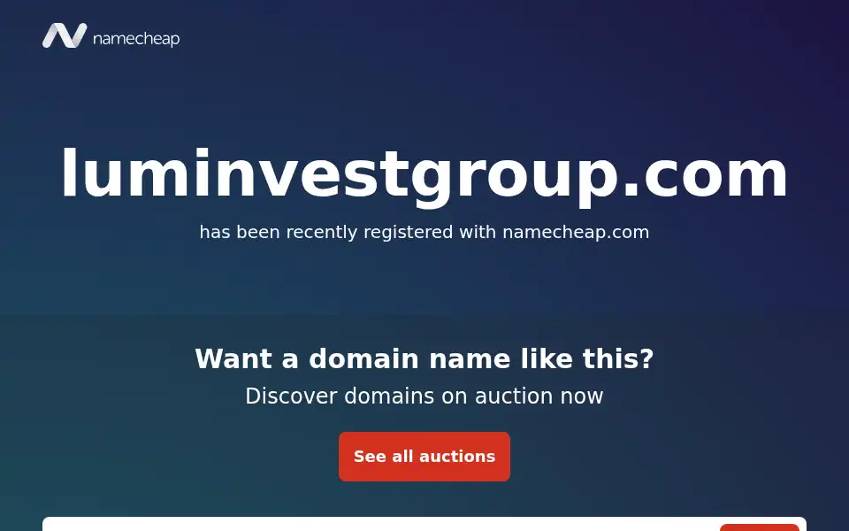Screenshot of luminvestgroup.com