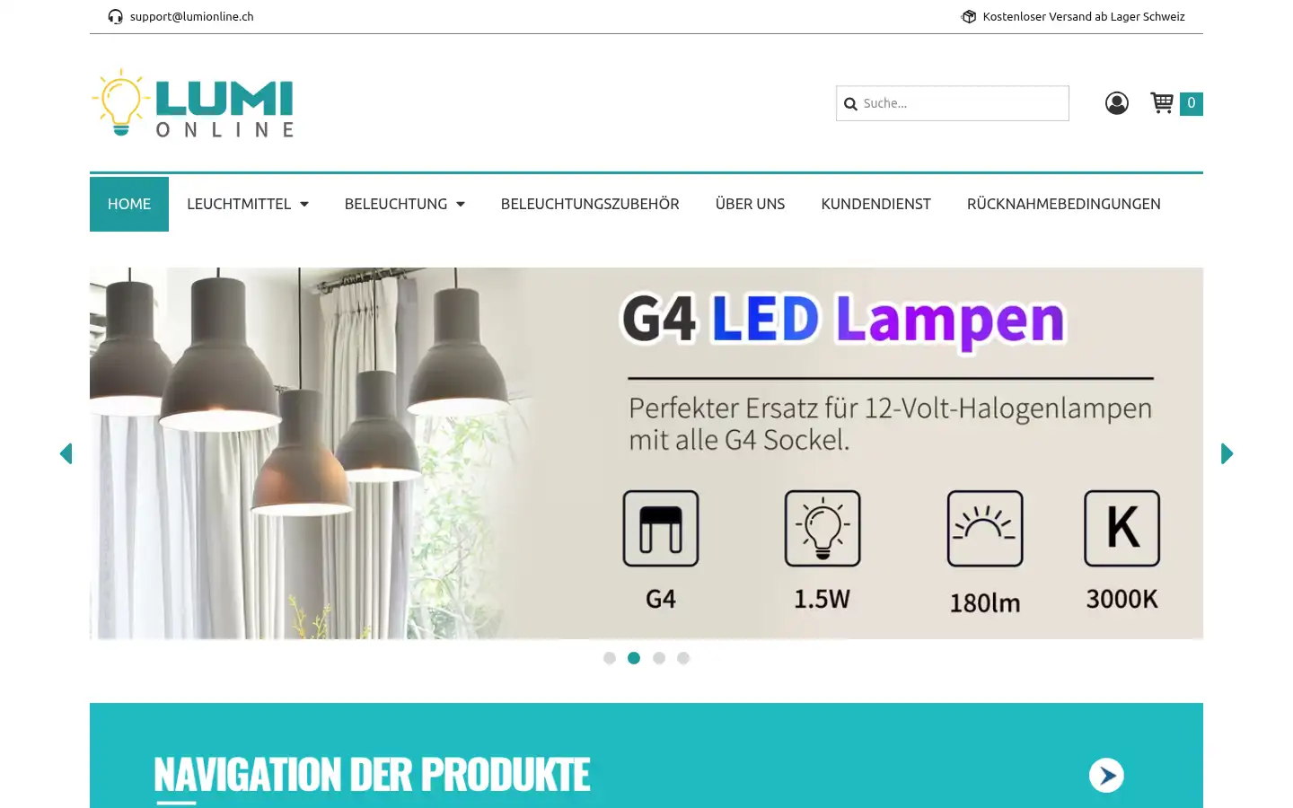 Screenshot of lumionline.ch