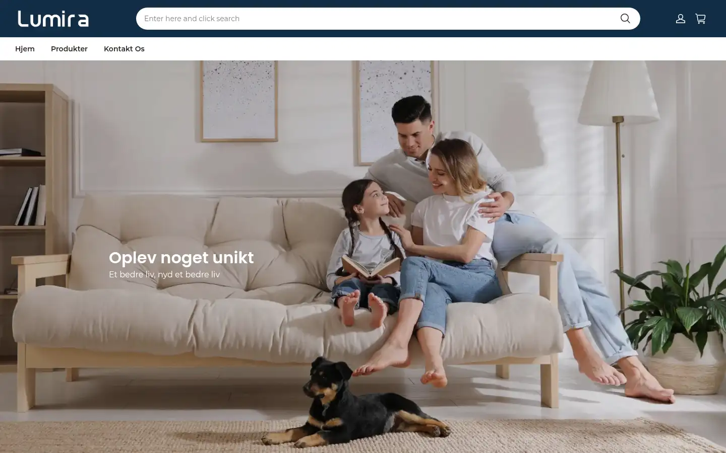 Screenshot of lumiraliving.com