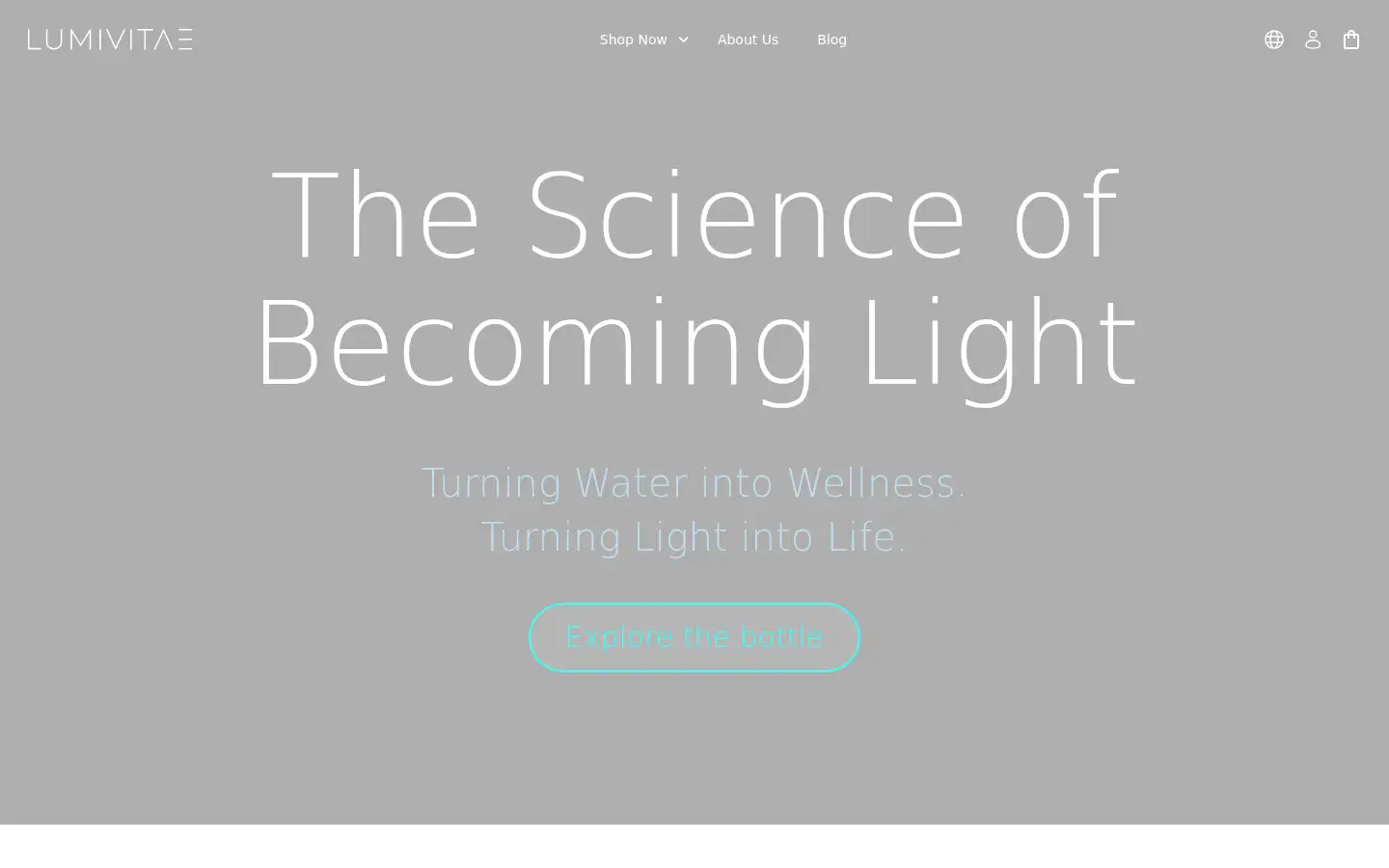 Screenshot of lumivitae.com