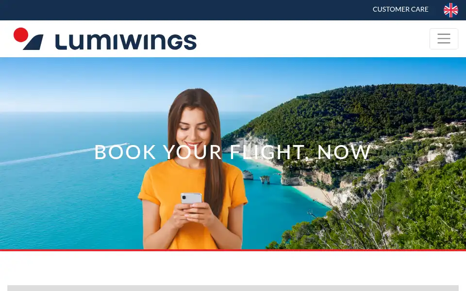 Screenshot of lumiwings.com