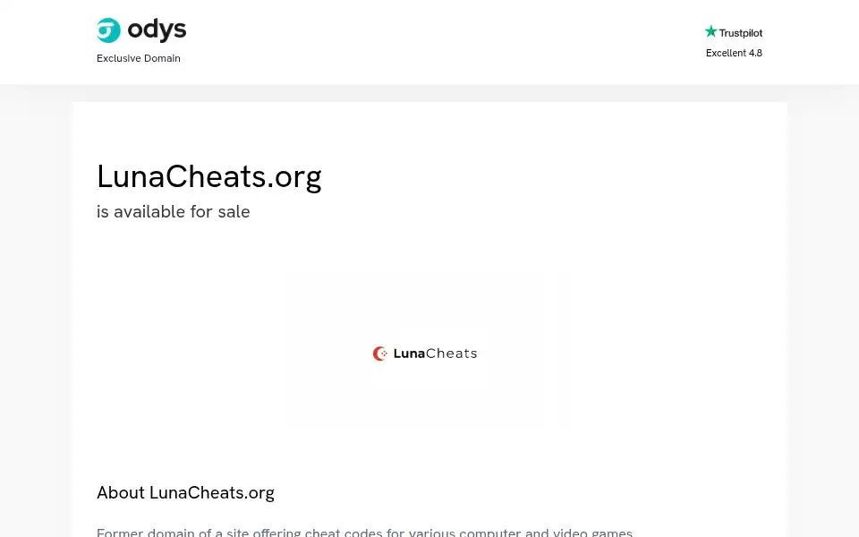 Screenshot of lunacheats.org