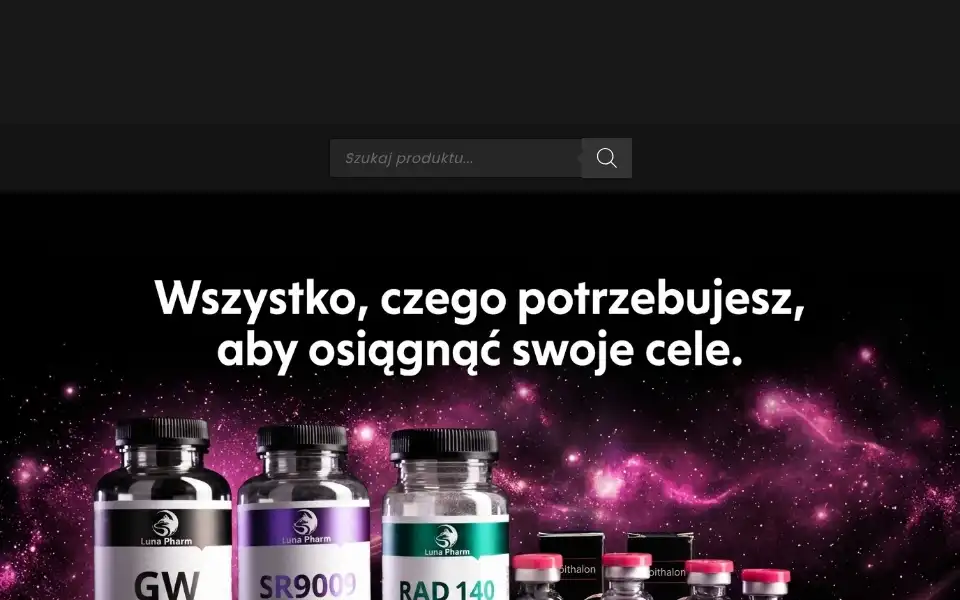 Screenshot of lunapharm.co