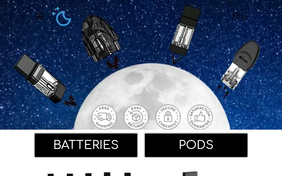 Screenshot of lunarpods.com