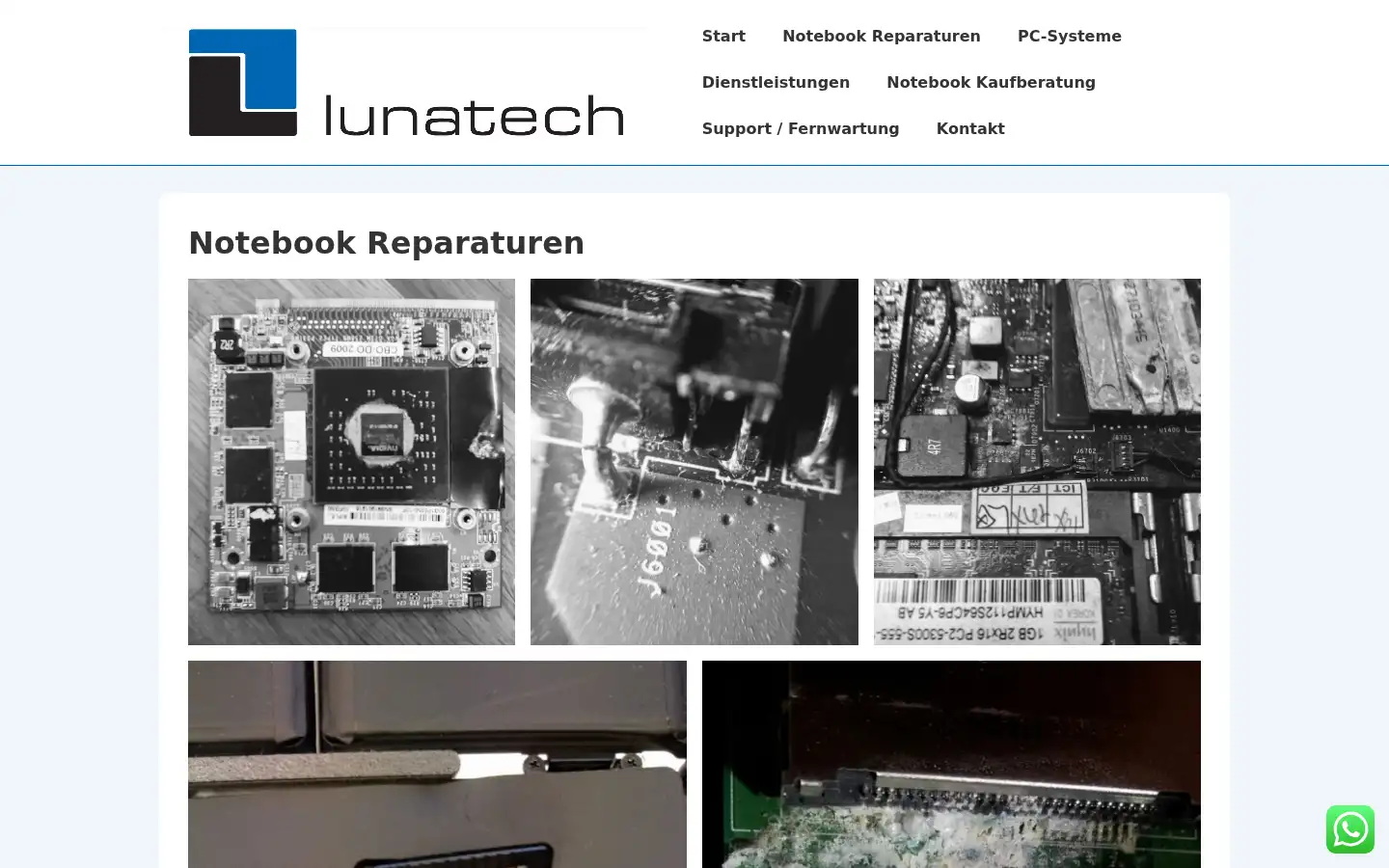 Screenshot of lunatech.de