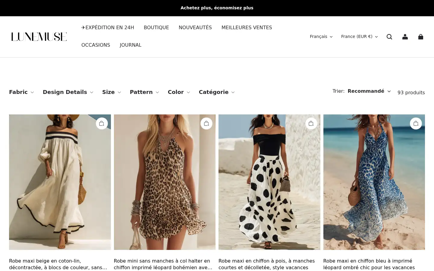 Screenshot of lunemuse.com