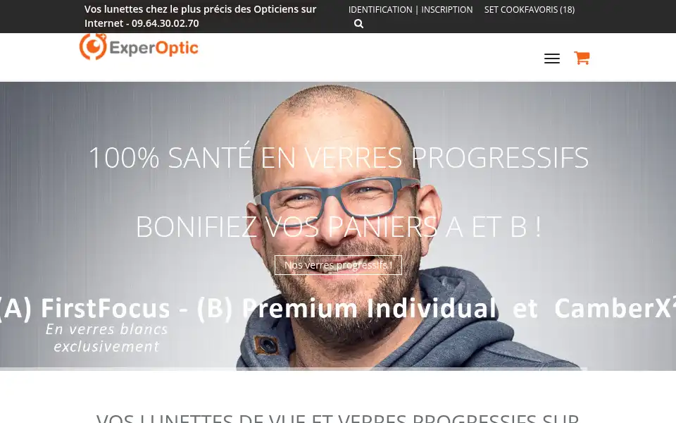Screenshot of lunettes-experoptic.fr