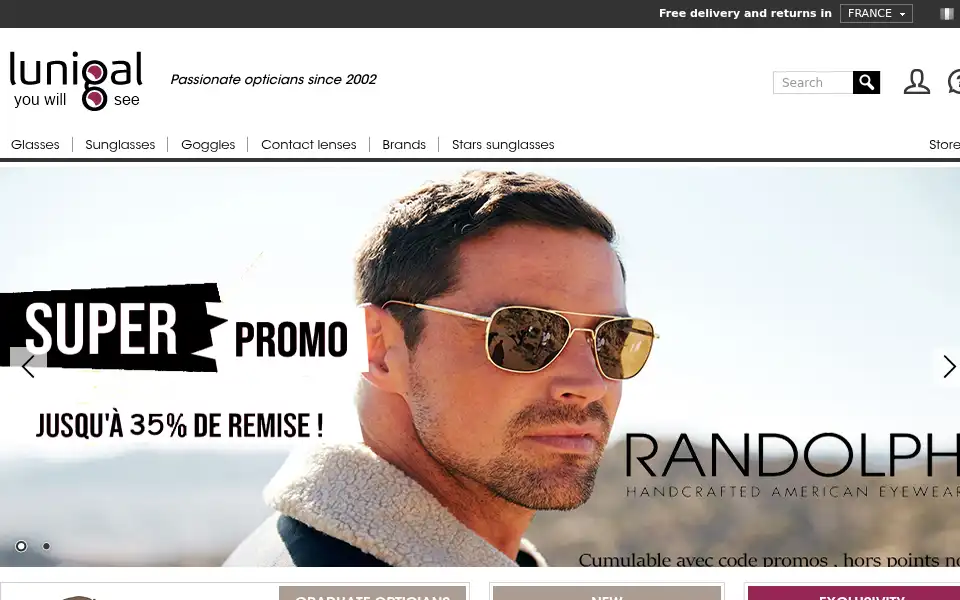 Screenshot of lunigal.com