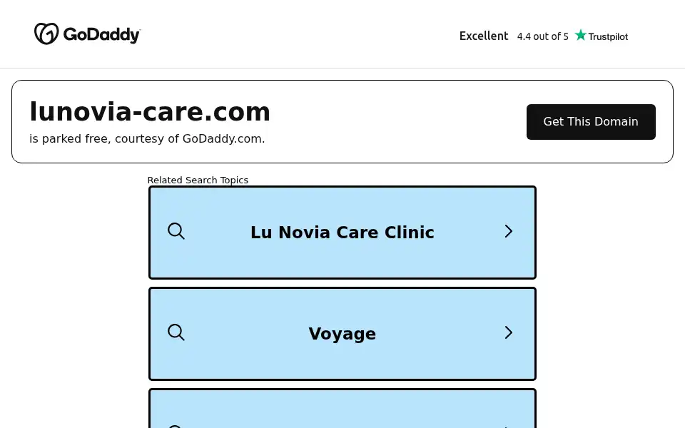 Screenshot of lunovia-care.com
