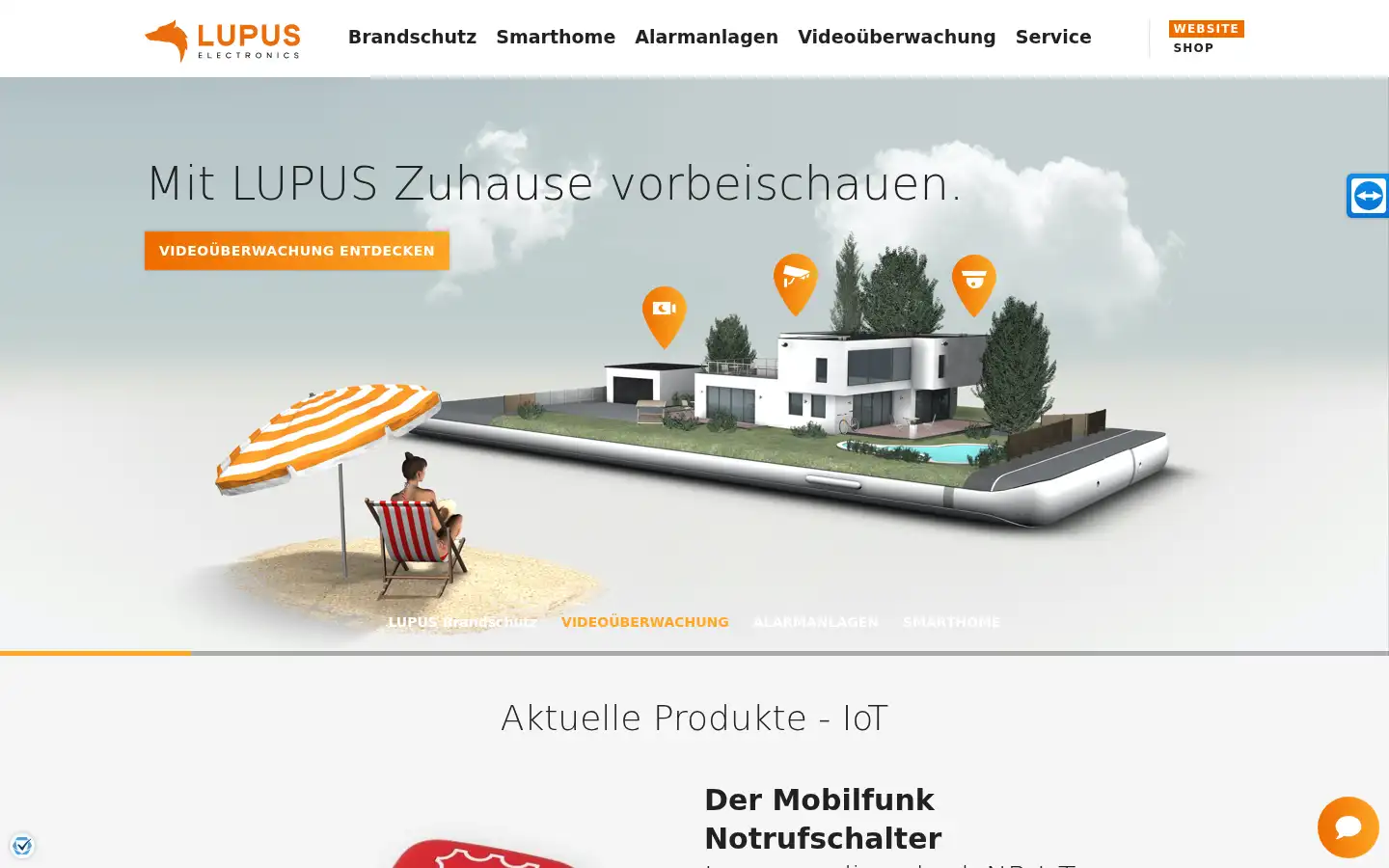Screenshot of lupus-electronics.de