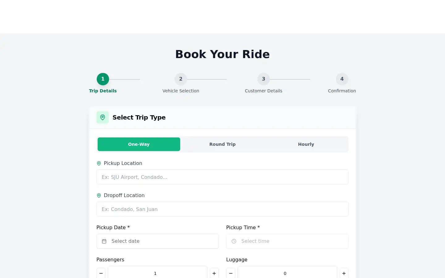 Screenshot of luquillotaxi.com