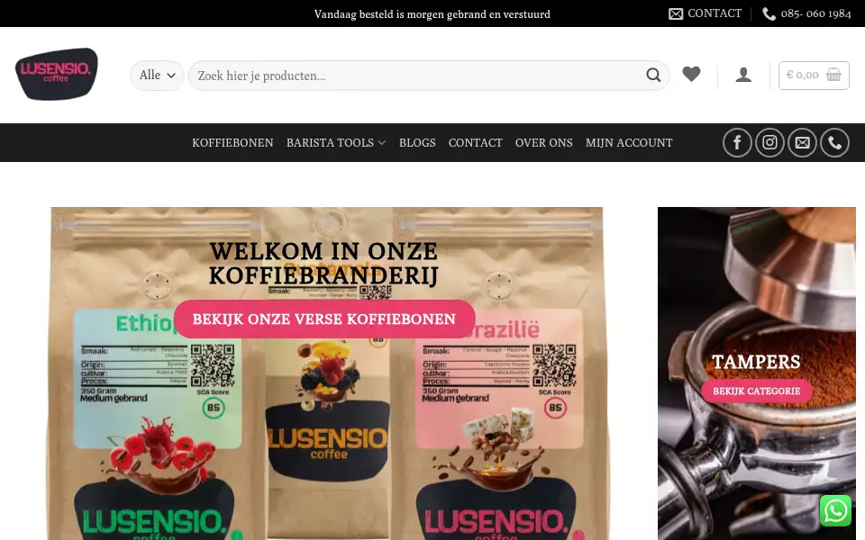 Screenshot of lusensio.nl