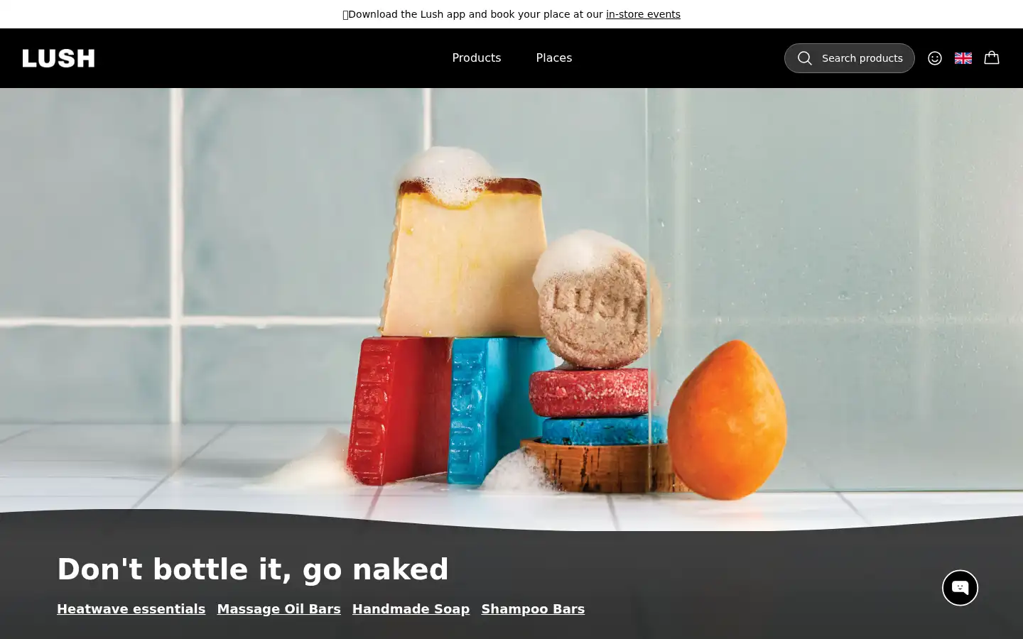 Screenshot of lush.co.uk