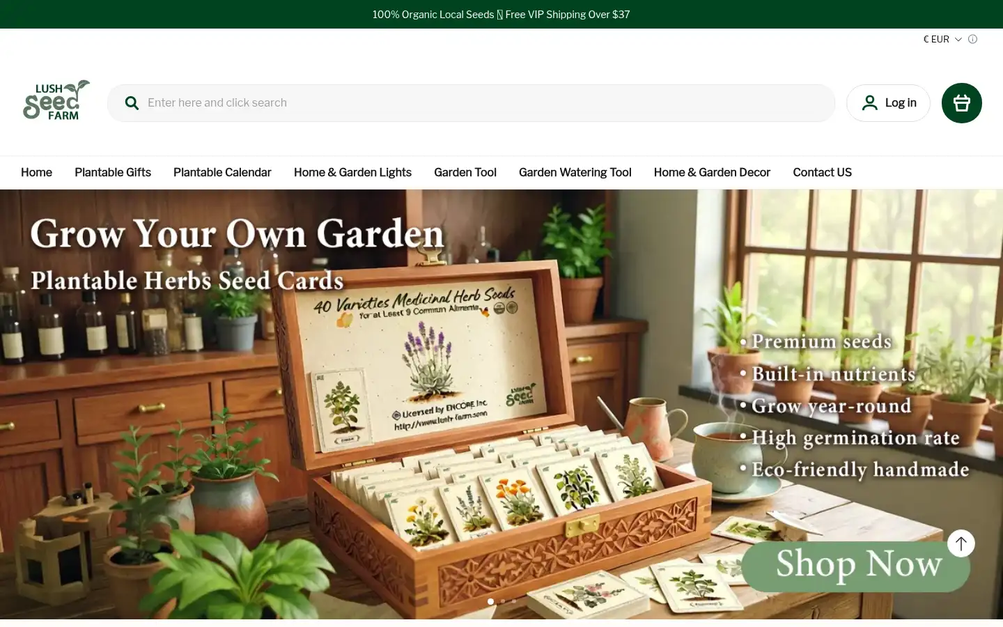 Screenshot of lush-farm.com