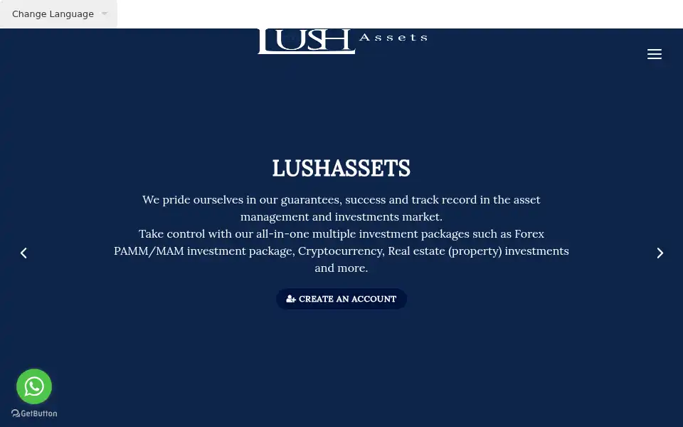 Screenshot of lushassets.com