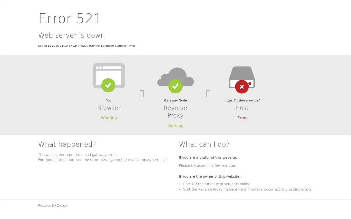 Screenshot of lusio-server.de