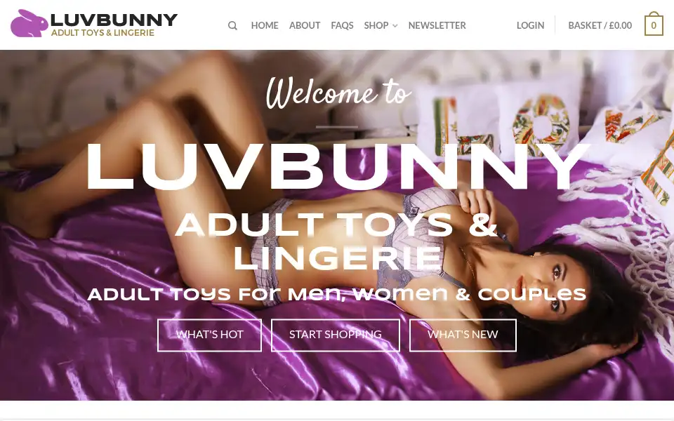 Screenshot of luvbunny.co.uk