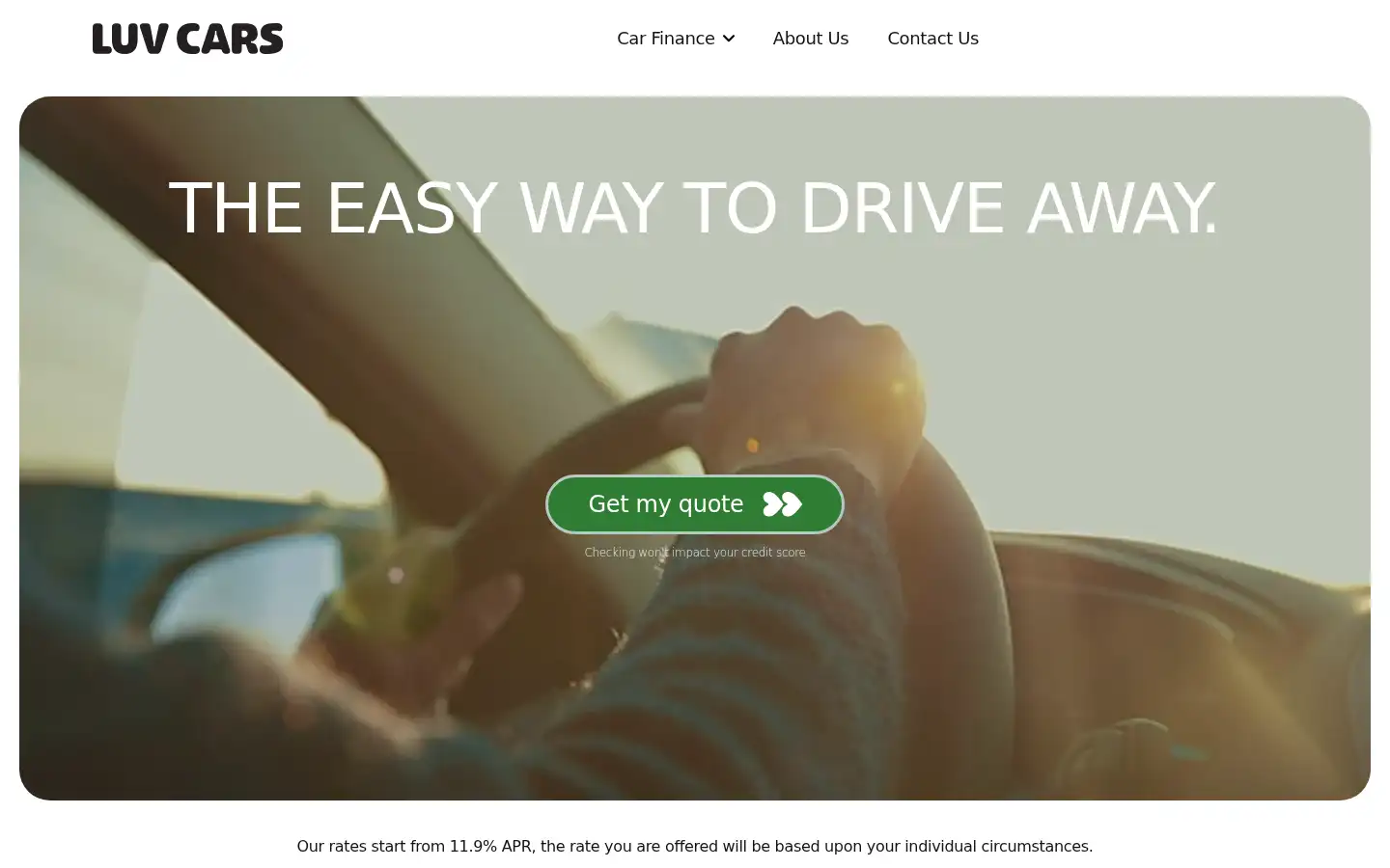 Screenshot of luvcarloans.co.uk