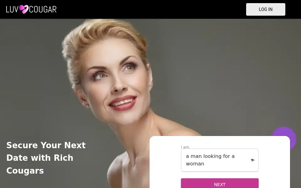 Screenshot of luvcougar.com