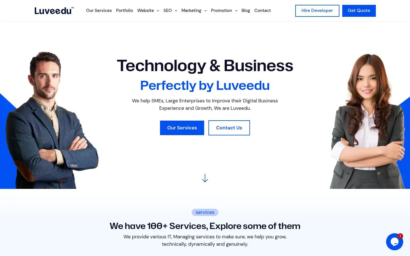 Screenshot of luveedu.com