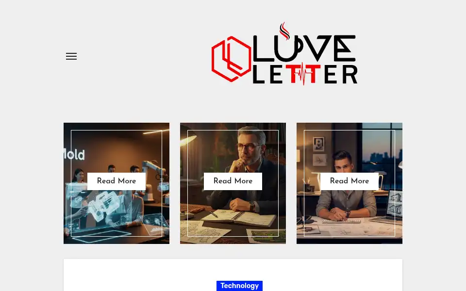 Screenshot of luveletter.com