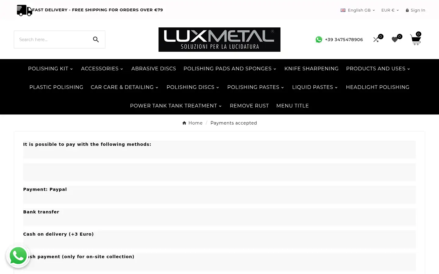 Screenshot of lux-metal.com