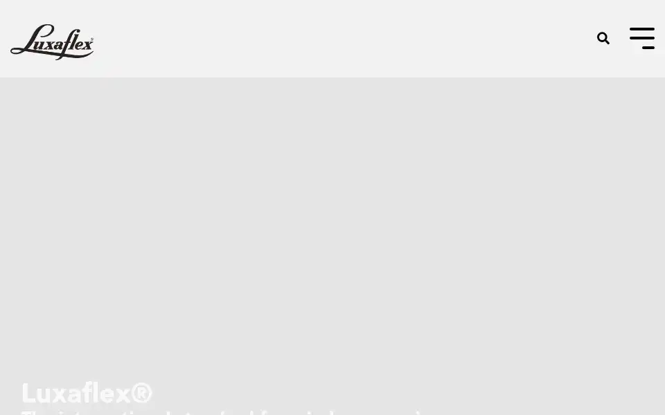Screenshot of luxaflex.co.nz