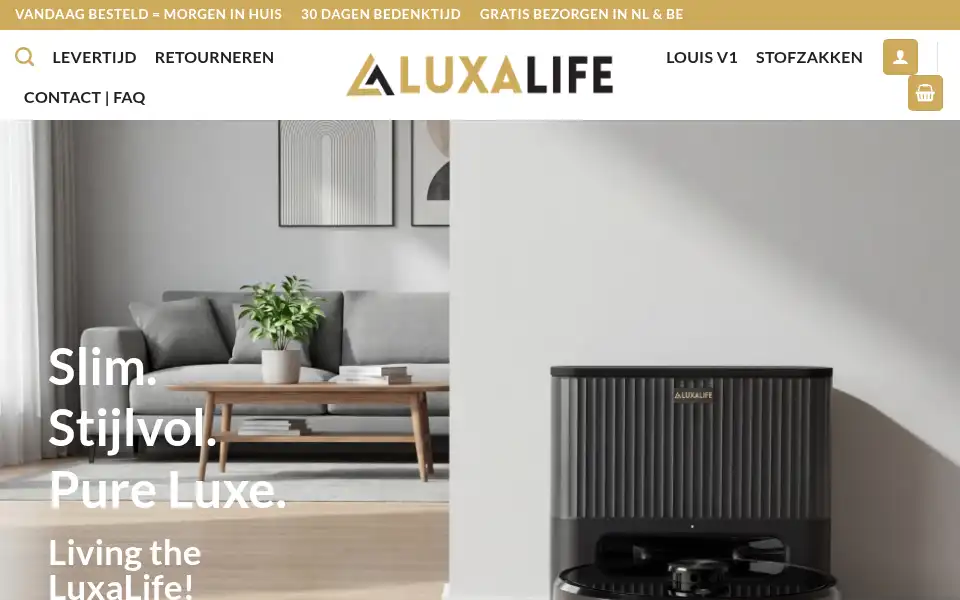 Screenshot of luxalife.nl