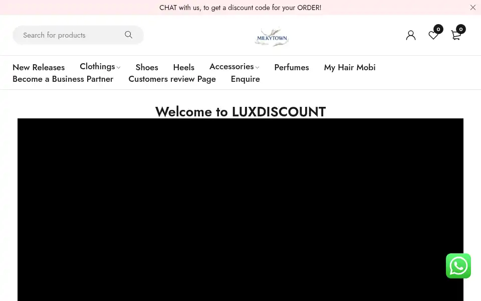 Screenshot of luxdiscount.co.uk