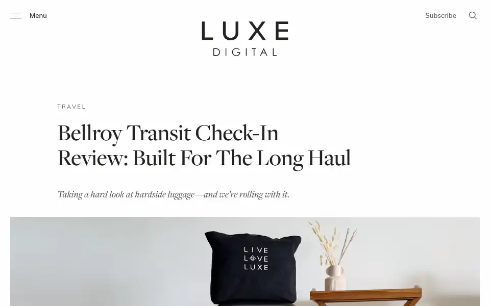 Screenshot of luxe.digital