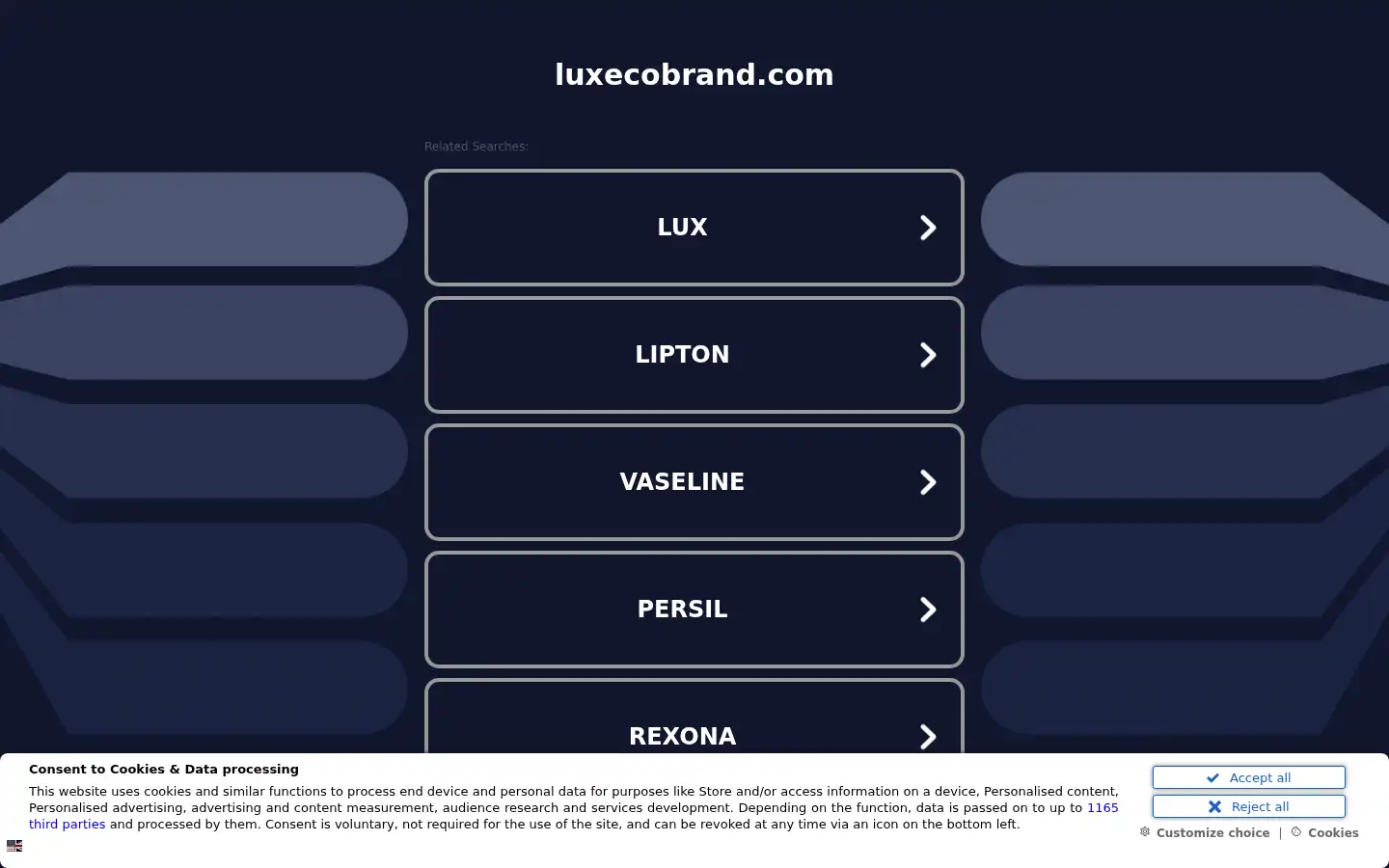 Screenshot of luxecobrand.com