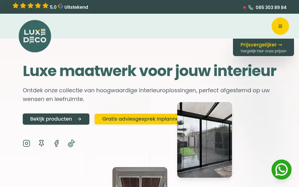 Screenshot of luxedeco.nl