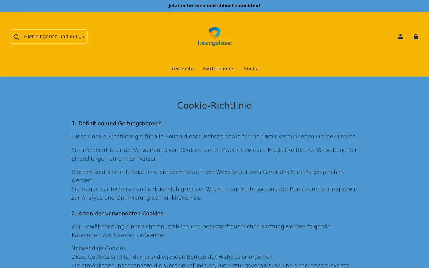 Screenshot of luxegobase.com