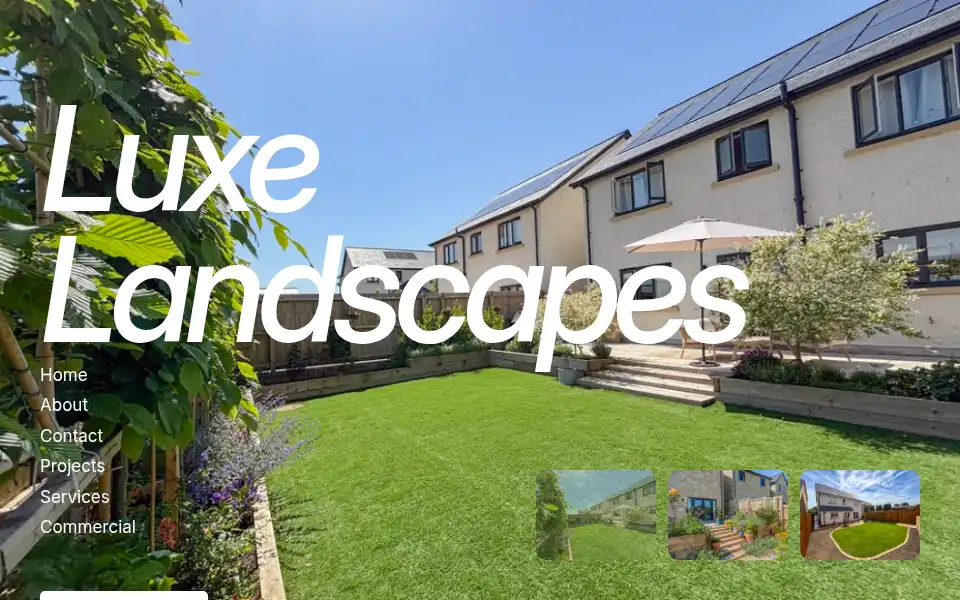 Screenshot of luxelandscapes.co.uk