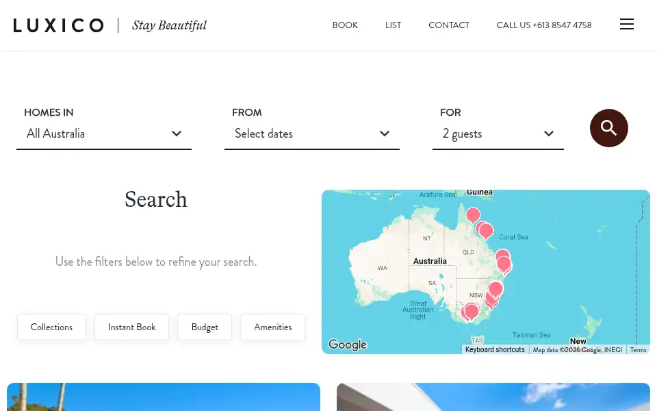 Screenshot of luxico.com.au